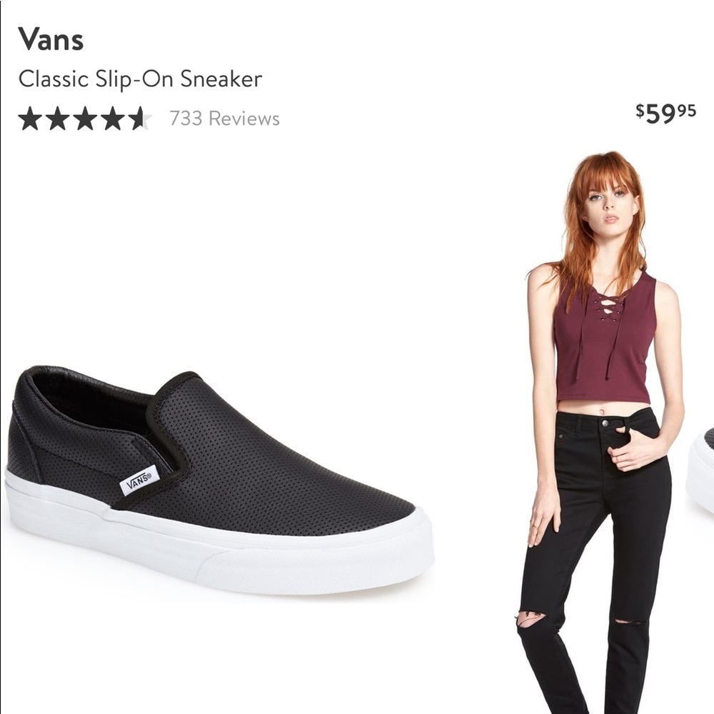 Perforated Leather Vans
